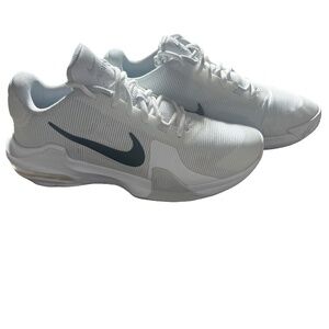 Nike Air Max Impact 4 White/Black Basketball Shoes Size 10.5